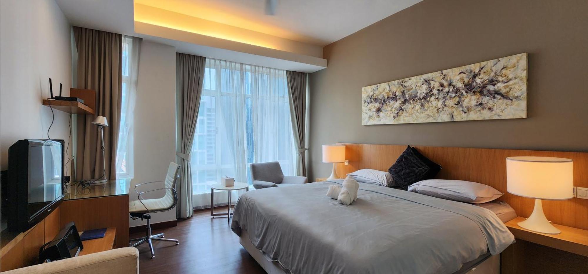 Cozy Super King Bed Studio Walking To Petronas Klcc Kuala Lumpur Exterior photo
